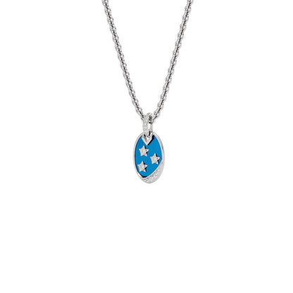 Cobalt Dreams Fashion Diamond Pendant 18 KT / White Gold