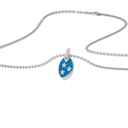 Cobalt Dreams Fashion Diamond Pendant 18 KT / White Gold
