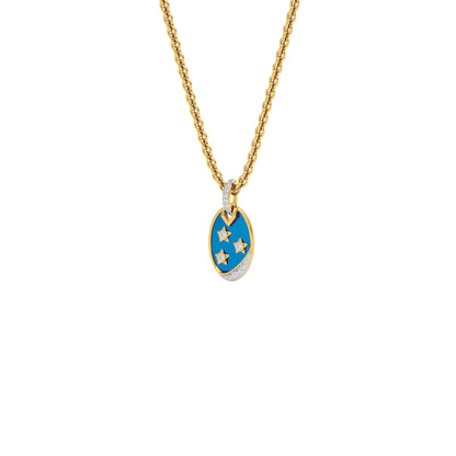Cobalt Dreams Fashion Diamond Pendant 18 KT / Yellow Gold