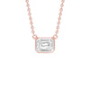 Glow Slab Diamond Pendant 18 KT / Rose Gold