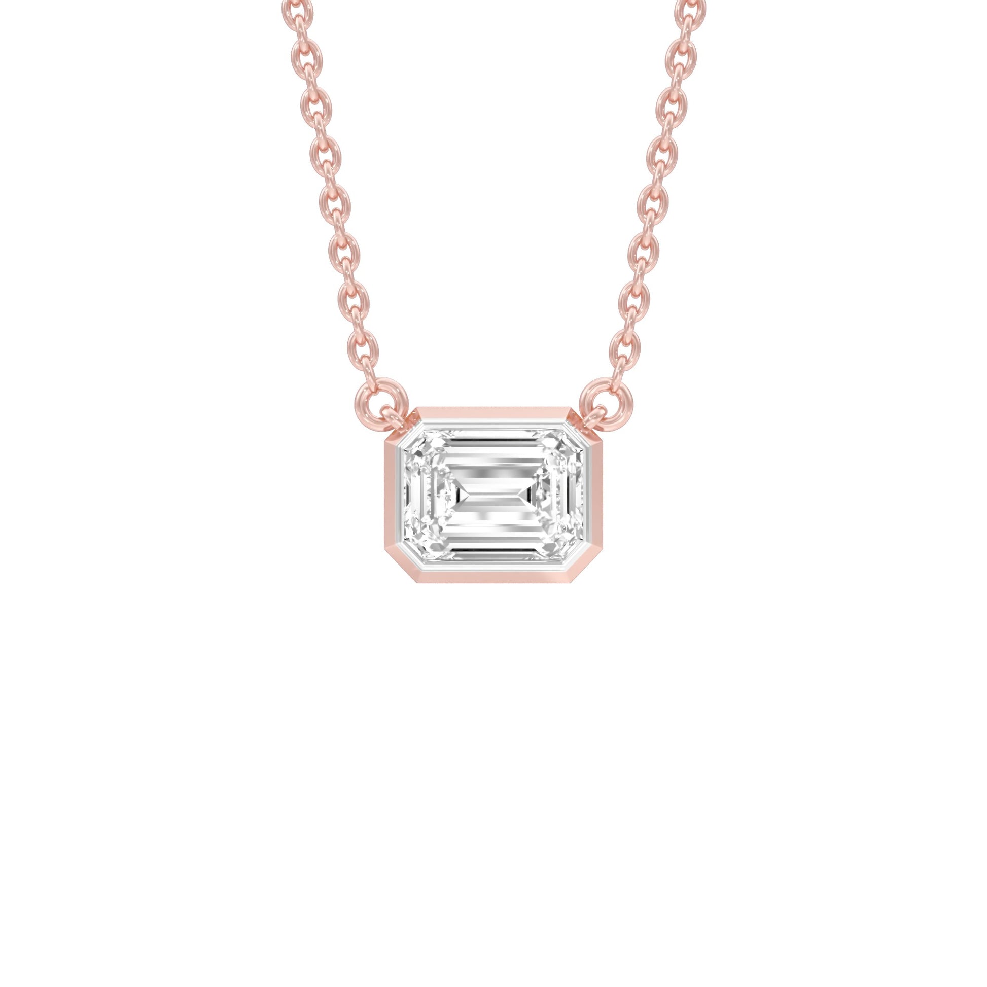 Glow Slab Diamond Pendant 18 KT / Rose Gold