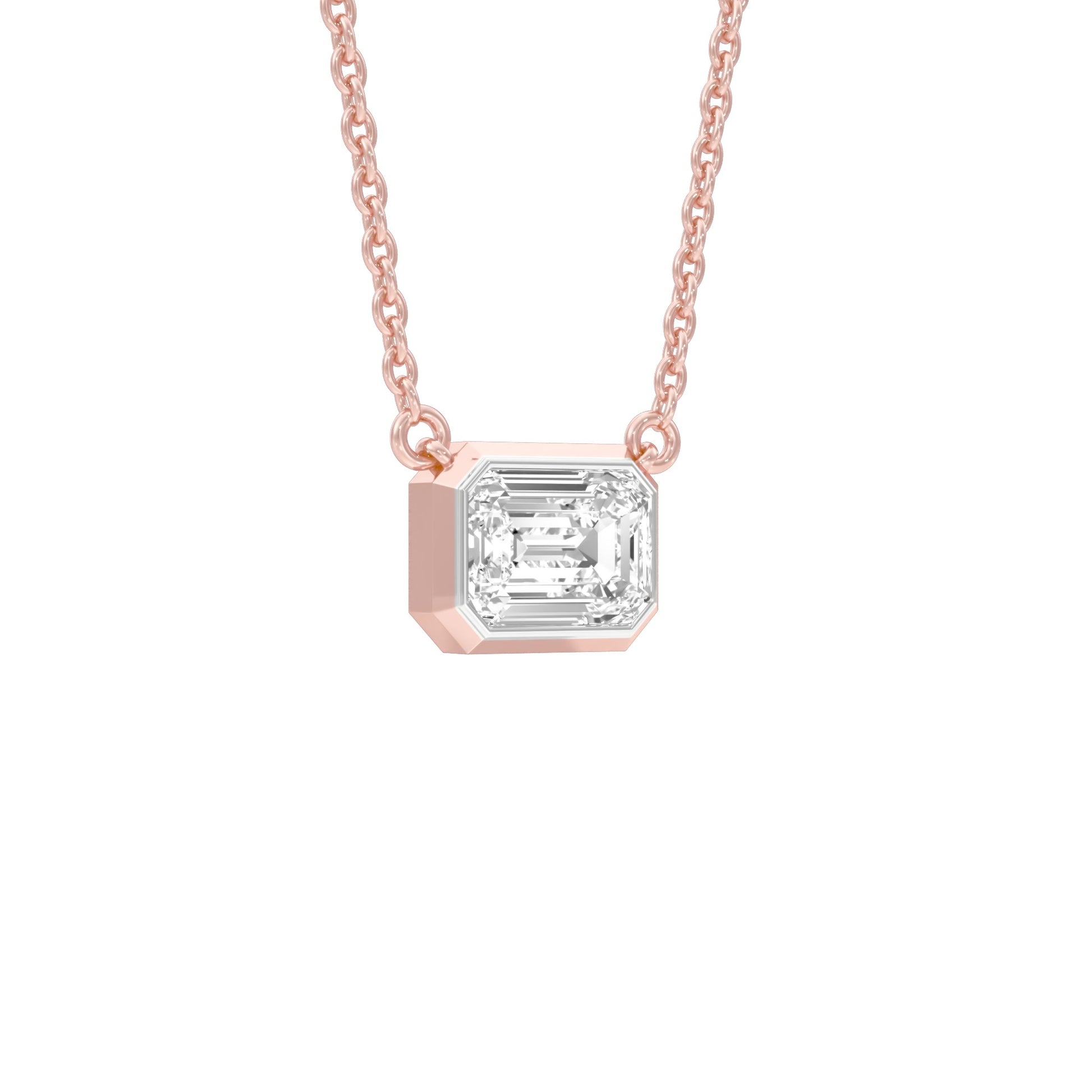 Glow Slab Diamond Pendant 18 KT / Rose Gold