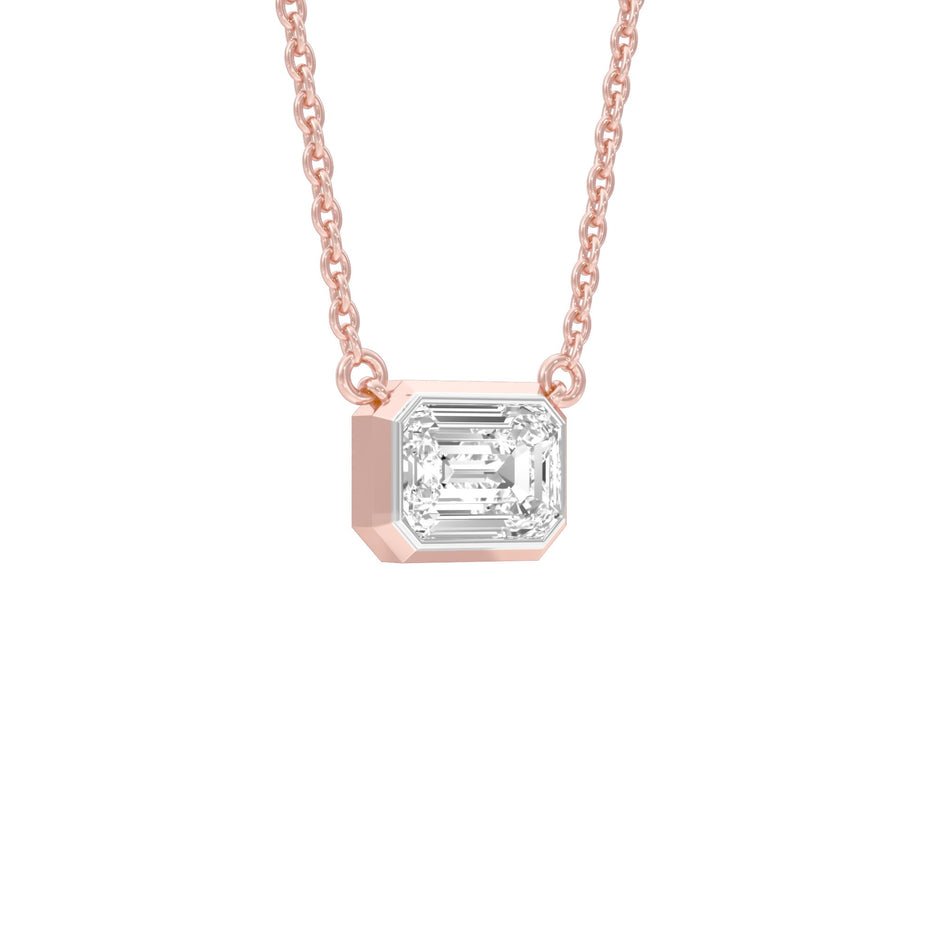 Glow Slab Diamond Pendant 18 KT / Rose Gold