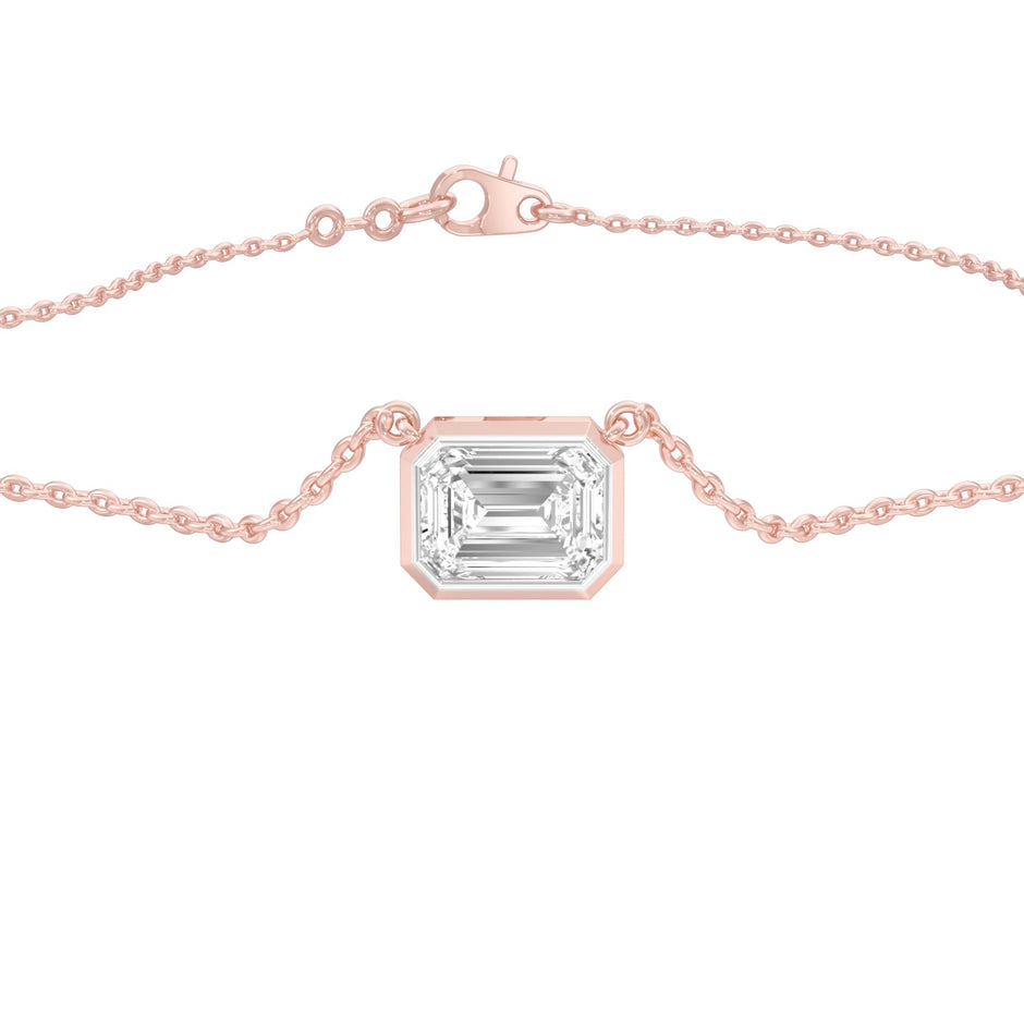 Glow Slab Diamond Pendant 18 KT / Rose Gold