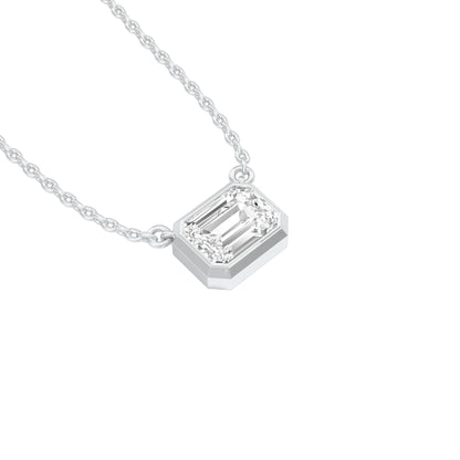 Glow Slab Diamond Pendant 18 KT / White Gold