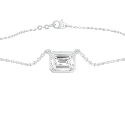 Glow Slab Diamond Pendant 18 KT / White Gold