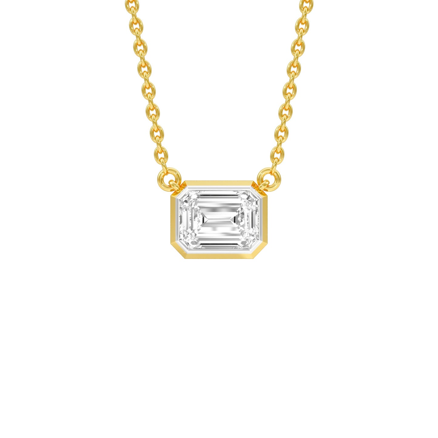 Glow Slab Diamond Pendant 18 KT / Yellow Gold