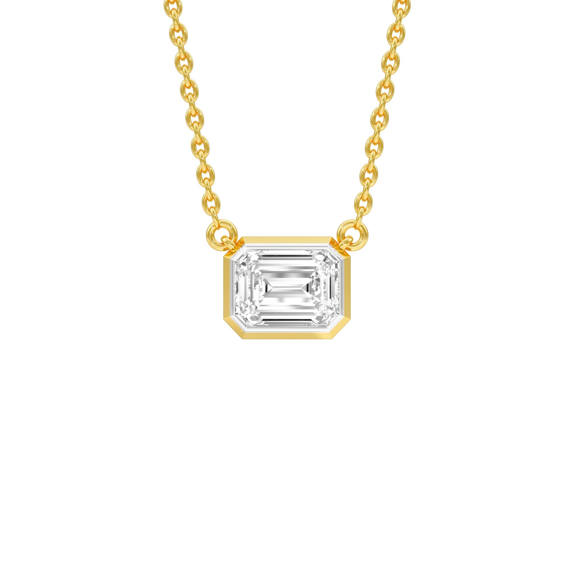 Glow Slab Diamond Pendant 18 KT / Yellow Gold