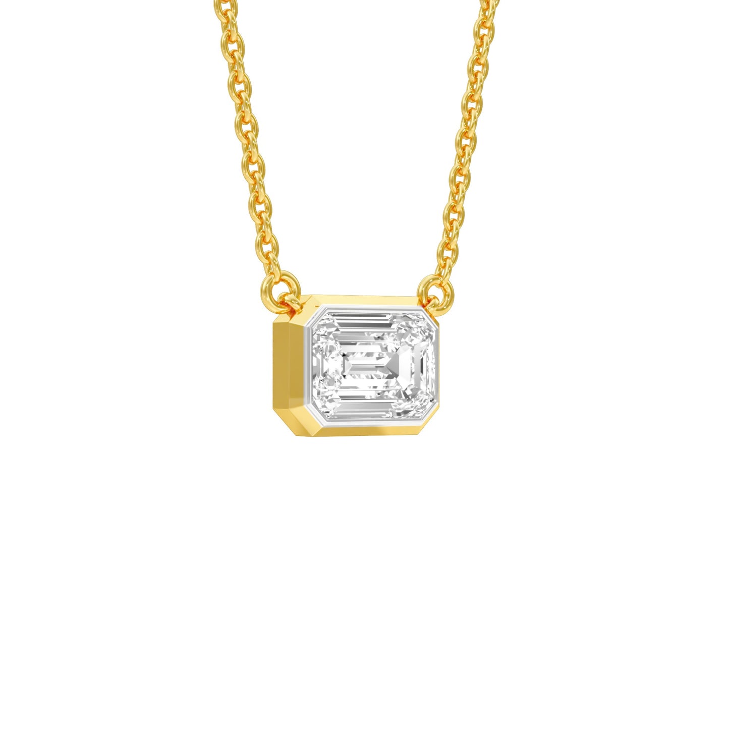 Glow Slab Diamond Pendant 18 KT / Yellow Gold