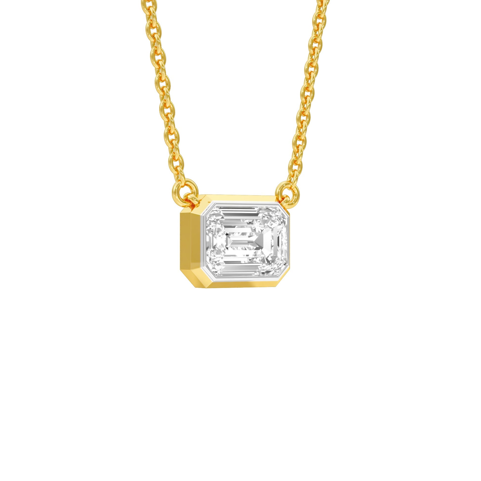Glow Slab Diamond Pendant 18 KT / Yellow Gold