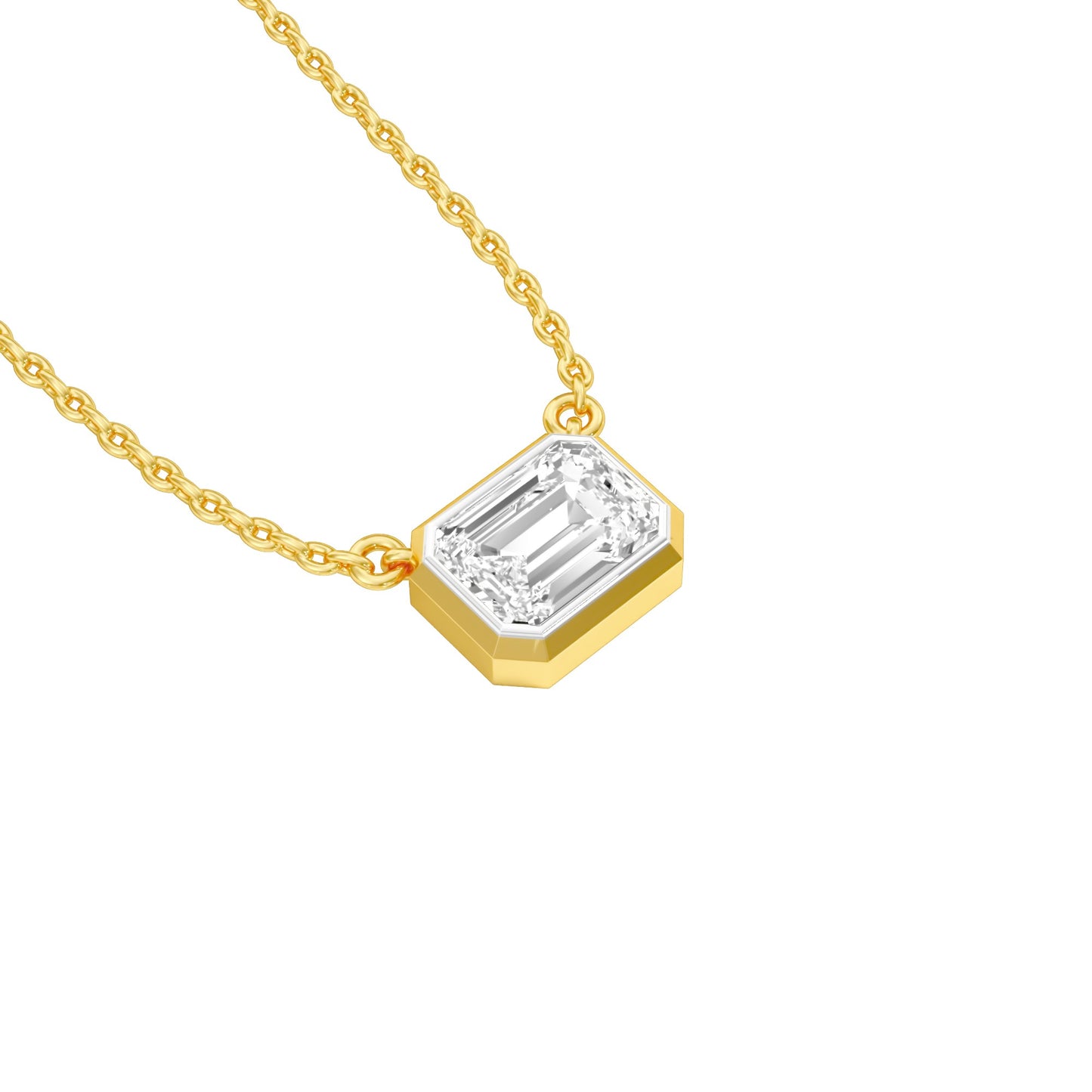 Glow Slab Diamond Pendant 18 KT / Yellow Gold