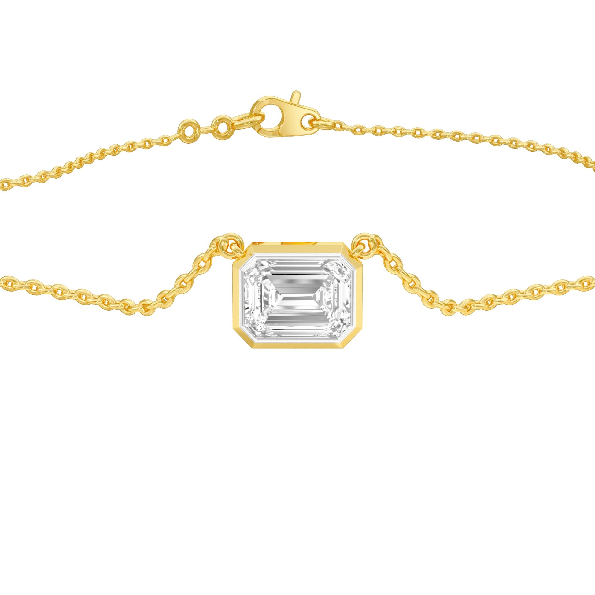Glow Slab Diamond Pendant 18 KT / Yellow Gold