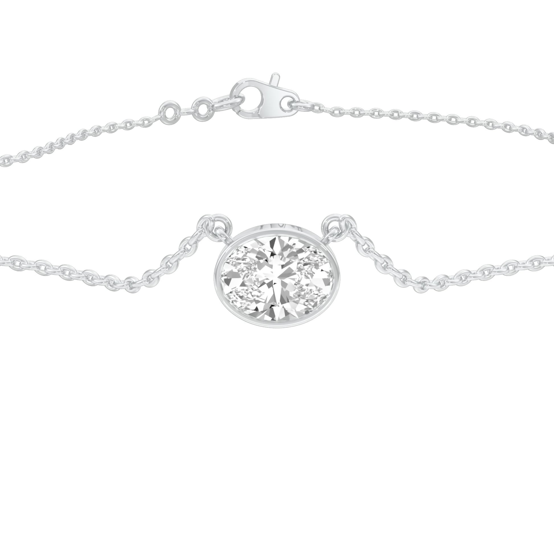 Core Spark Diamond Pendant 18 KT / White Gold