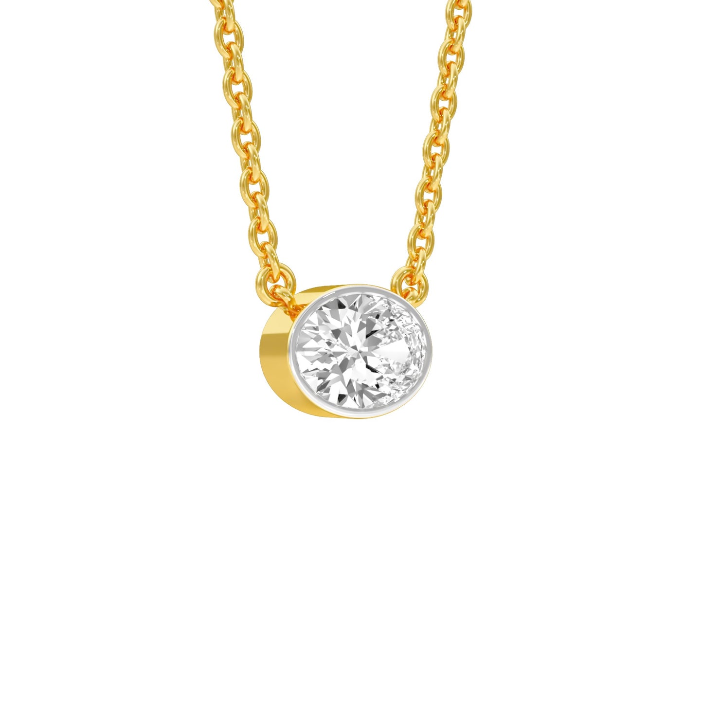 Core Spark Diamond Pendant 18 KT / Yellow Gold