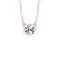 Bold Yet Small Diamond Pendant 18 KT / Rose Gold