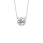 Bold Yet Small Diamond Pendant 18 KT / White Gold