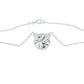 Bold Yet Small Diamond Pendant 18 KT / White Gold