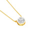 Bold Yet Small Diamond Pendant 18 KT / Yellow Gold