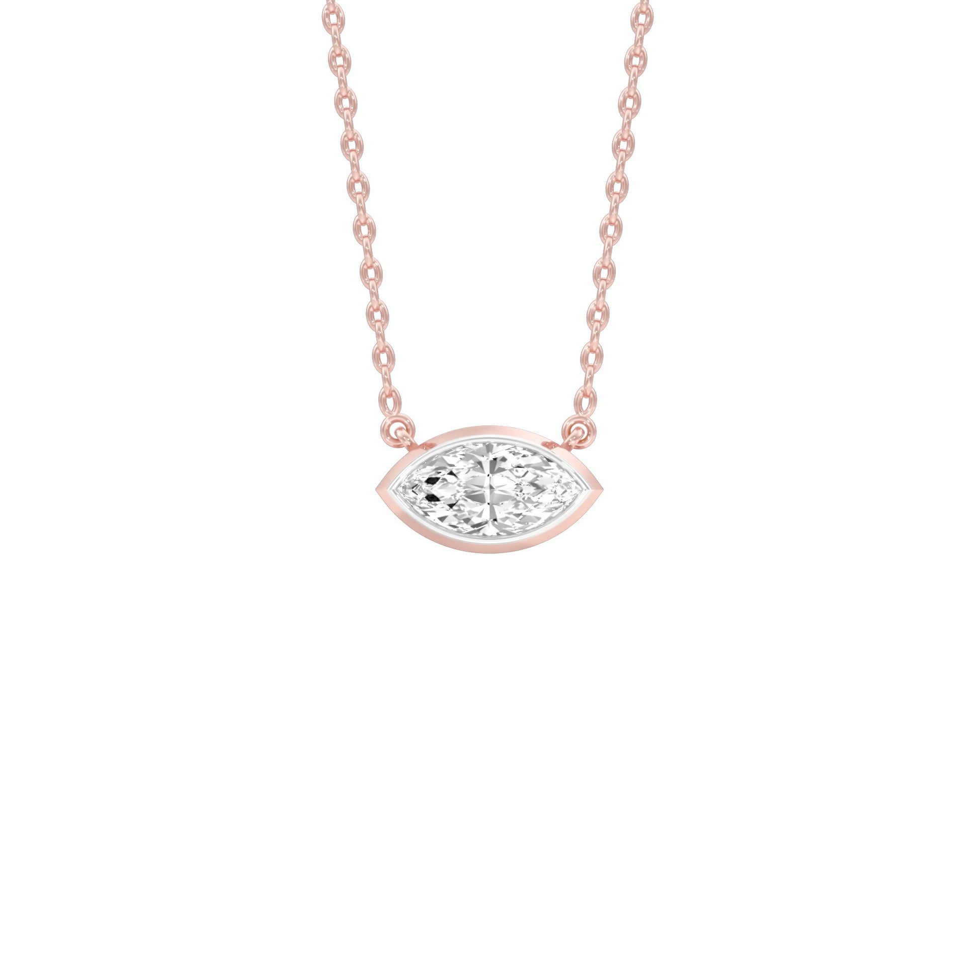 The Little Boat Diamond Pendant 18 KT / Rose Gold