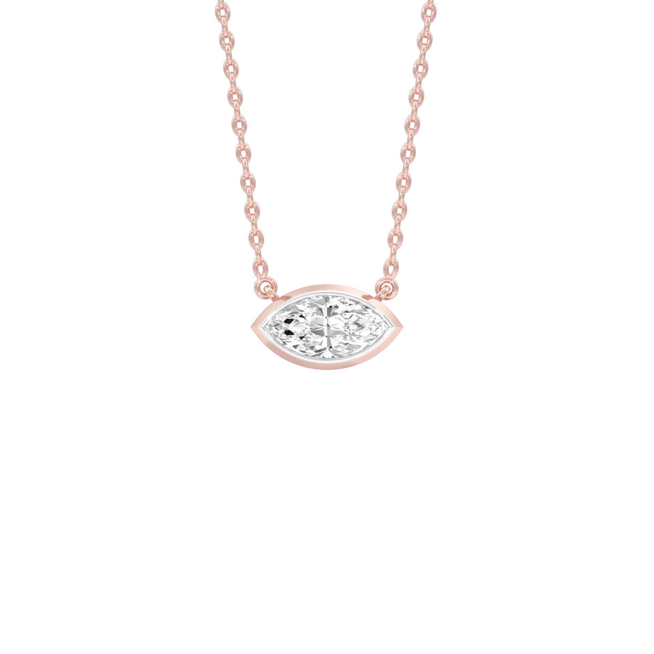 The Little Boat Diamond Pendant 18 KT / Rose Gold
