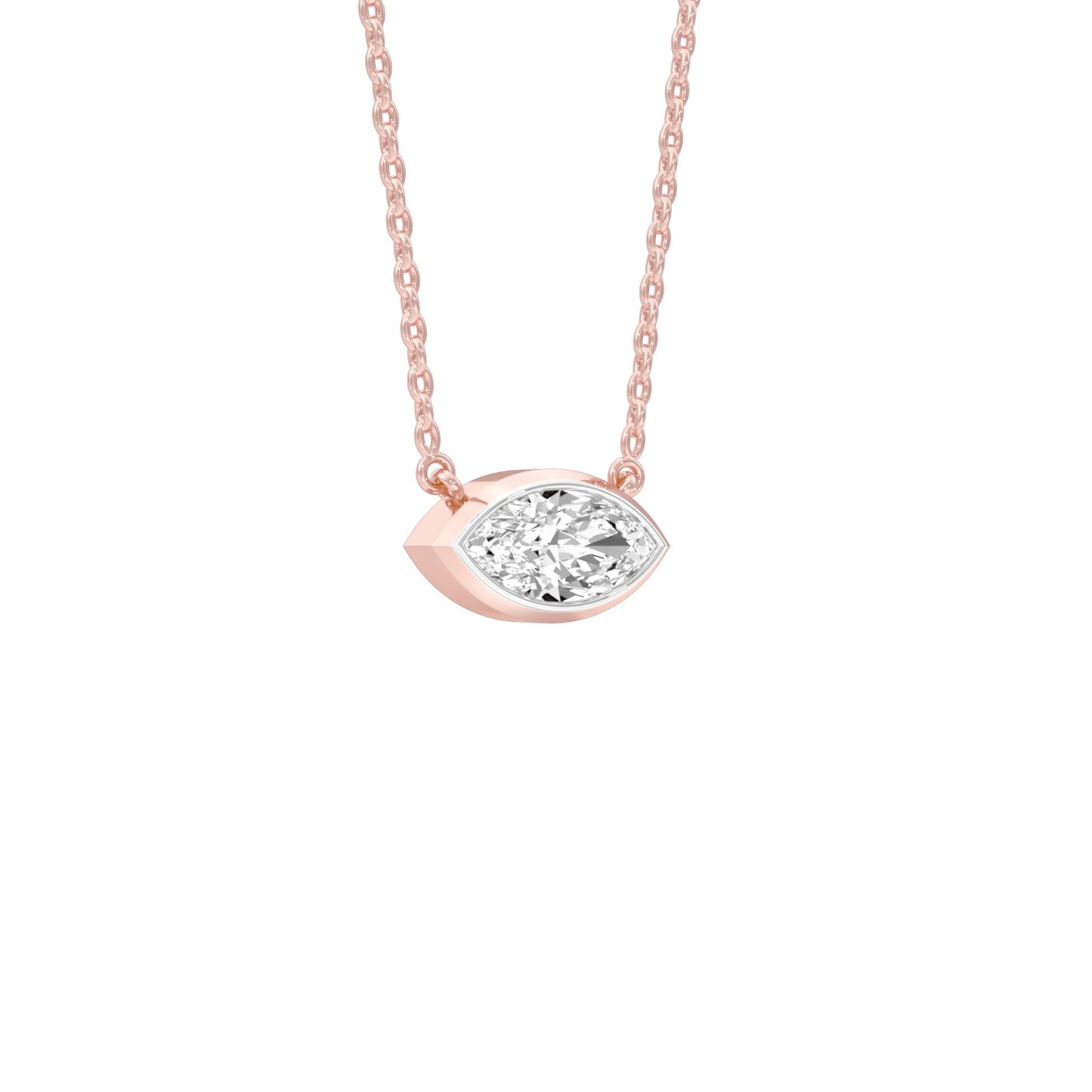 The Little Boat Diamond Pendant 18 KT / Rose Gold
