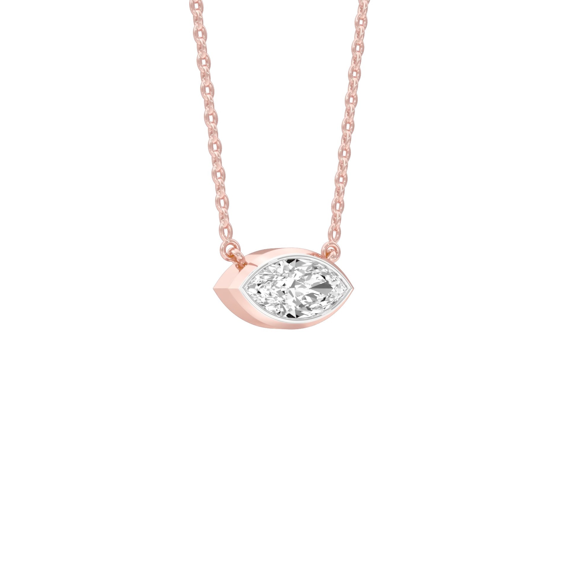 The Little Boat Diamond Pendant 18 KT / Rose Gold