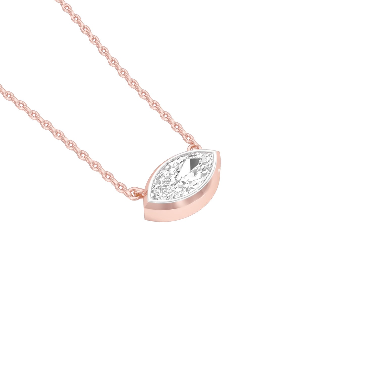 The Little Boat Diamond Pendant 18 KT / Rose Gold