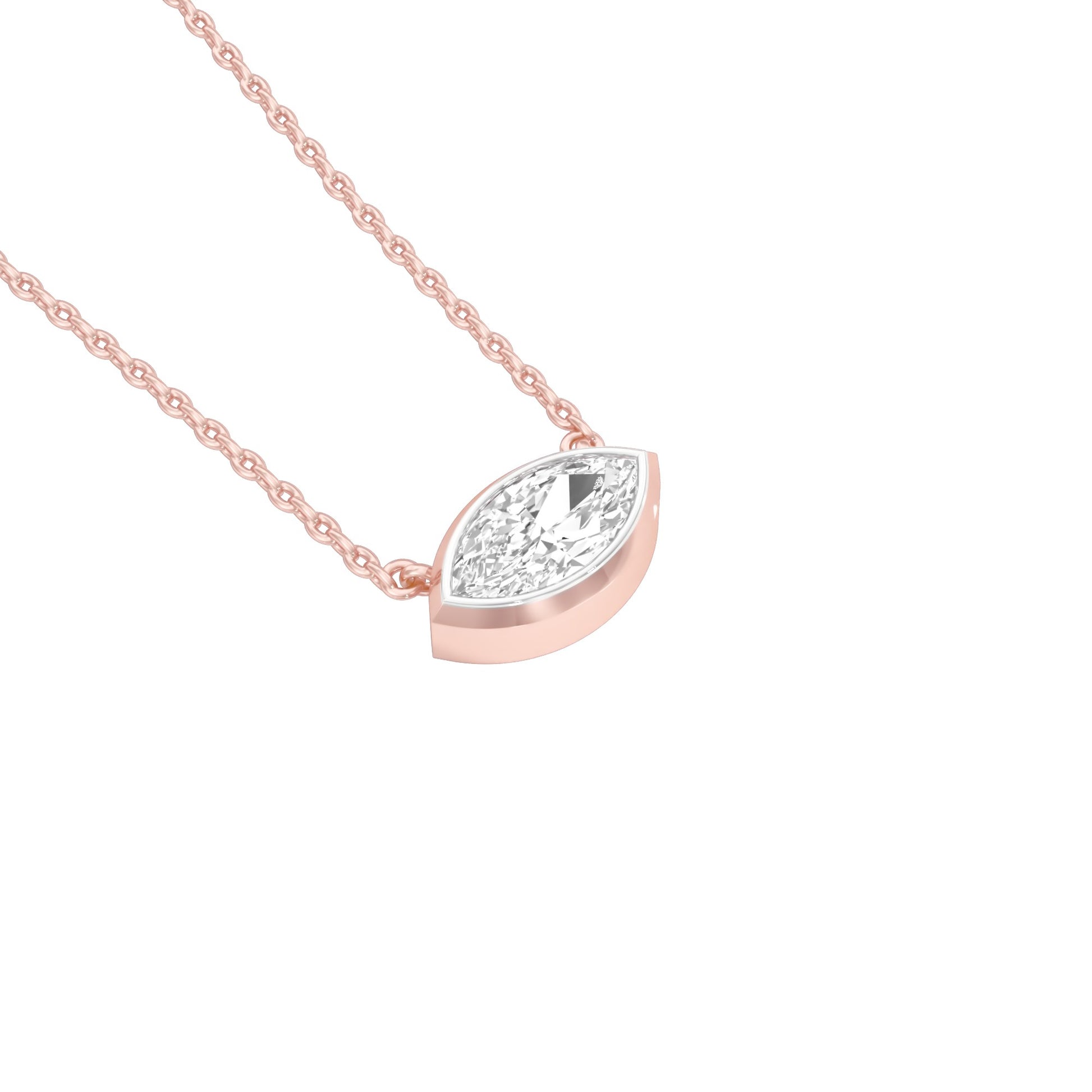 The Little Boat Diamond Pendant 18 KT / Rose Gold