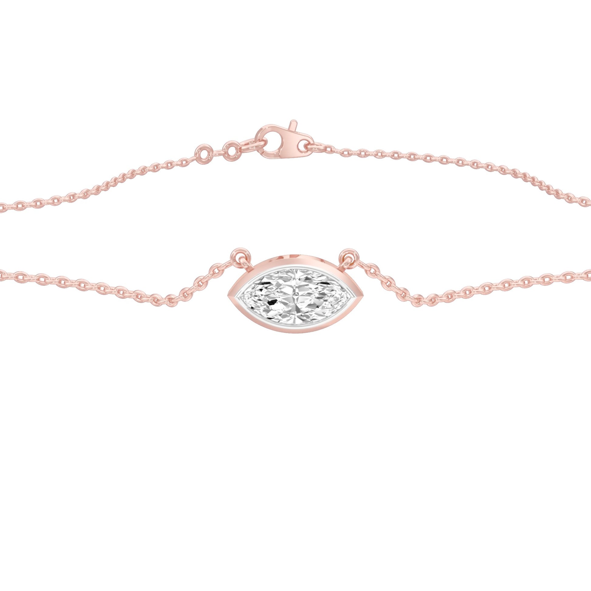 The Little Boat Diamond Pendant 18 KT / Rose Gold