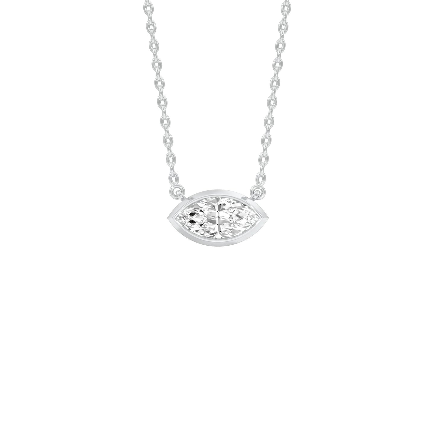 The Little Boat Diamond Pendant 18 KT / White Gold