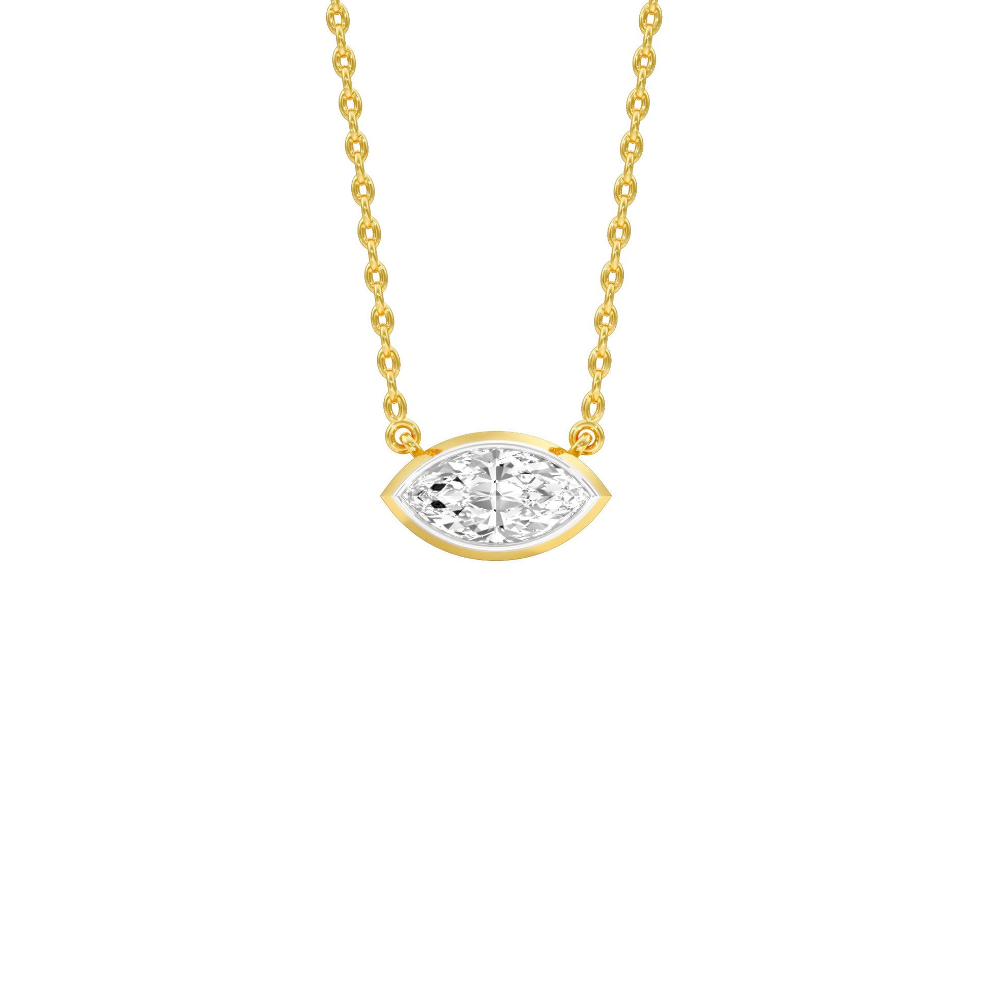The Little Boat Diamond Pendant 18 KT / Yellow Gold