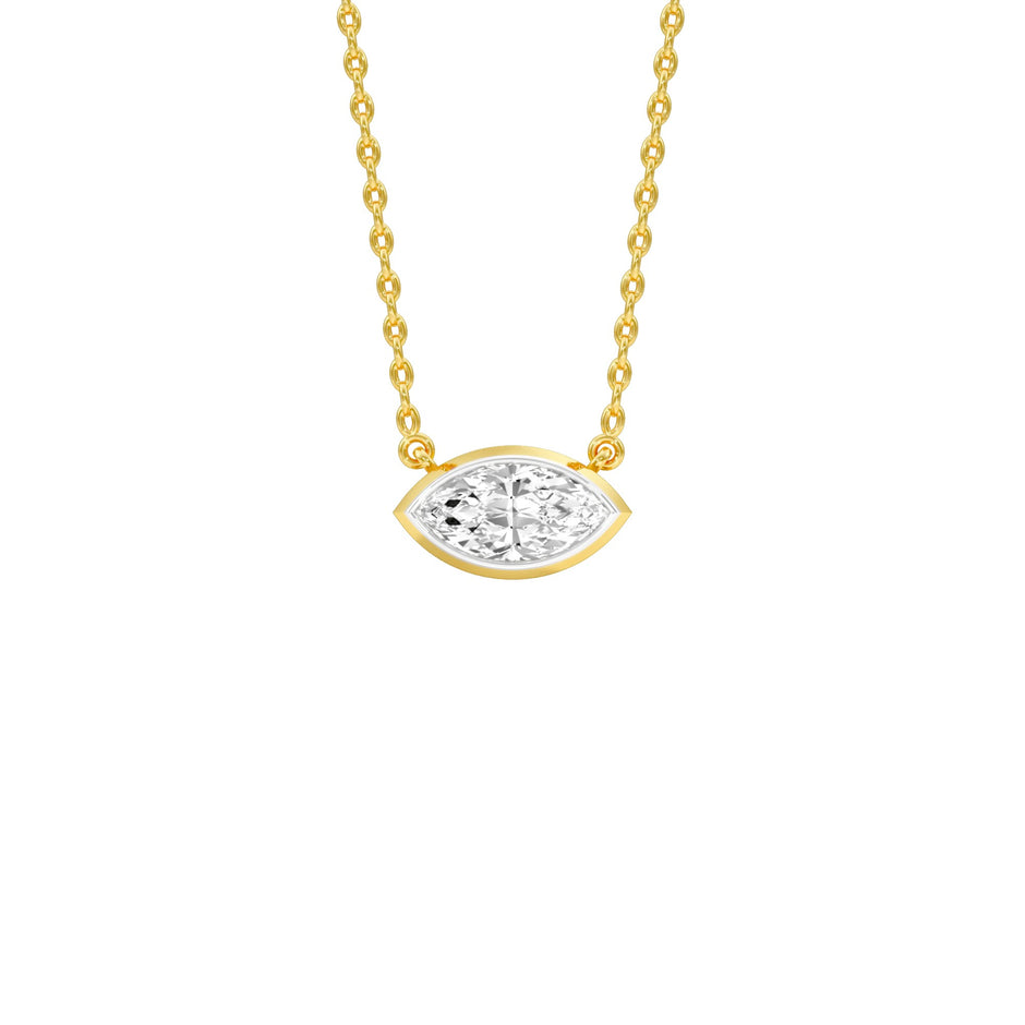 The Little Boat Diamond Pendant 18 KT / Yellow Gold