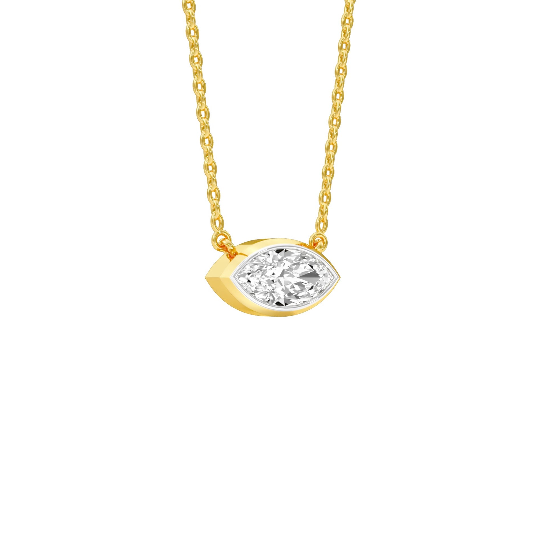 The Little Boat Diamond Pendant 18 KT / Yellow Gold