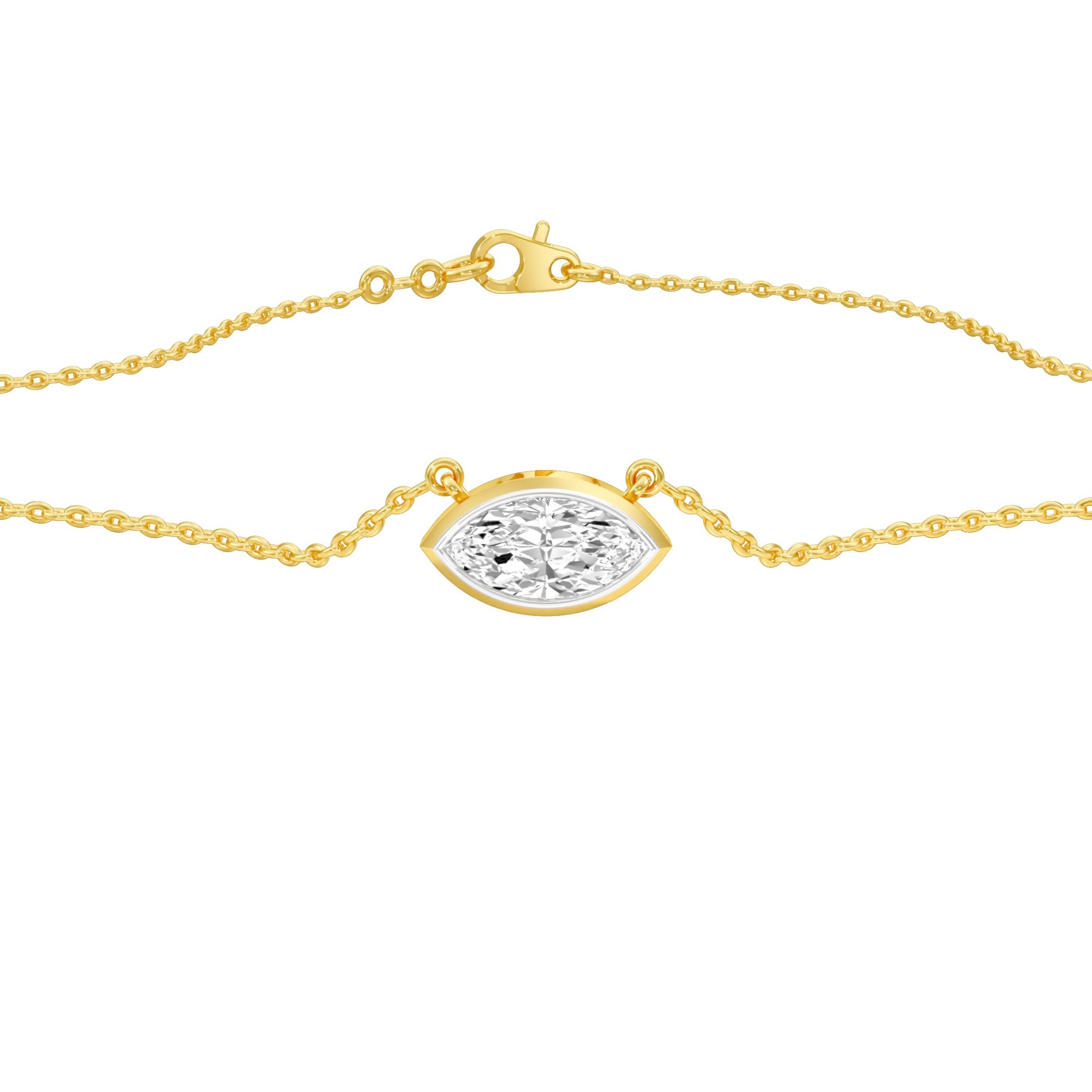 The Little Boat Diamond Pendant 18 KT / Yellow Gold