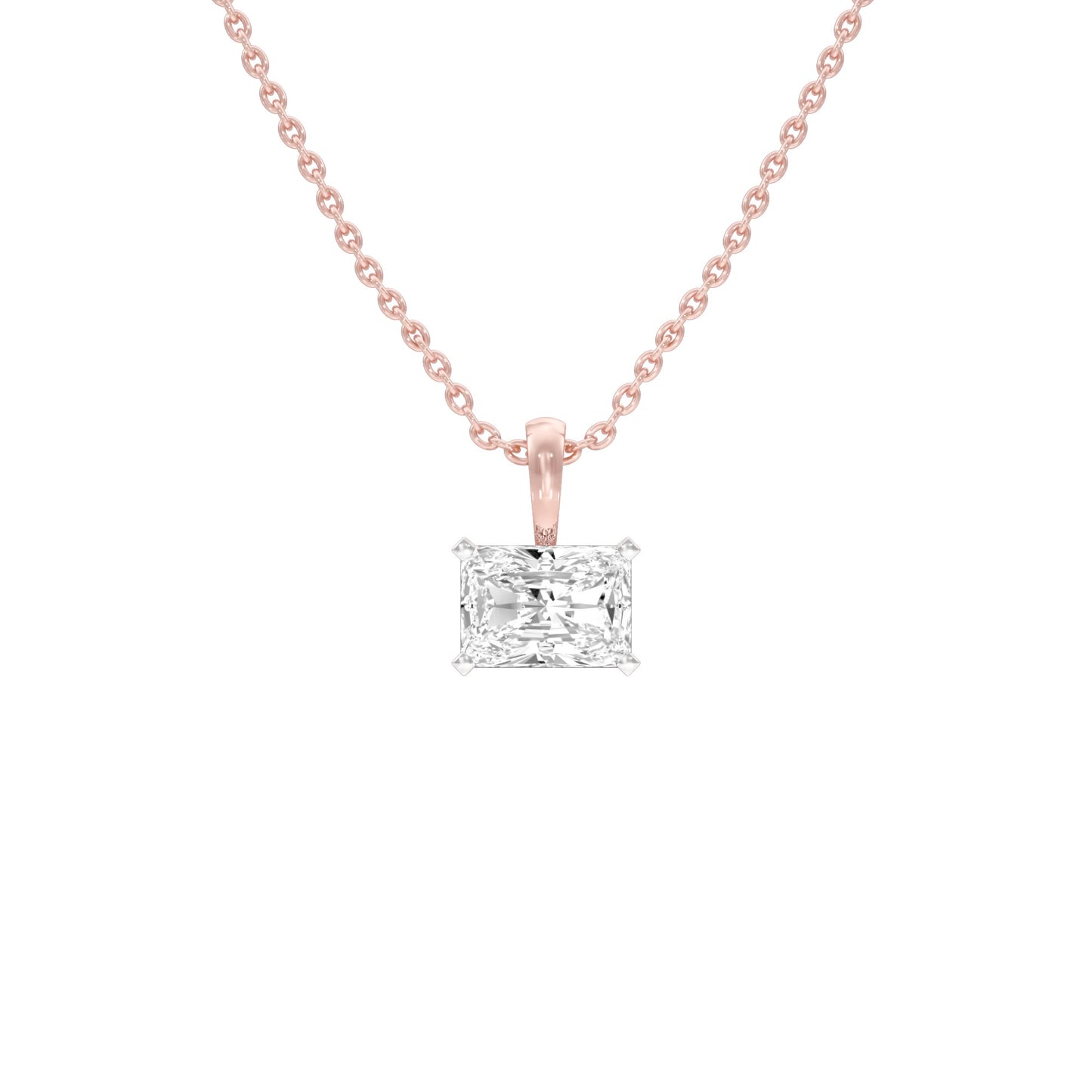 Box Luxe Diamond Pendant 18 KT / Rose Gold