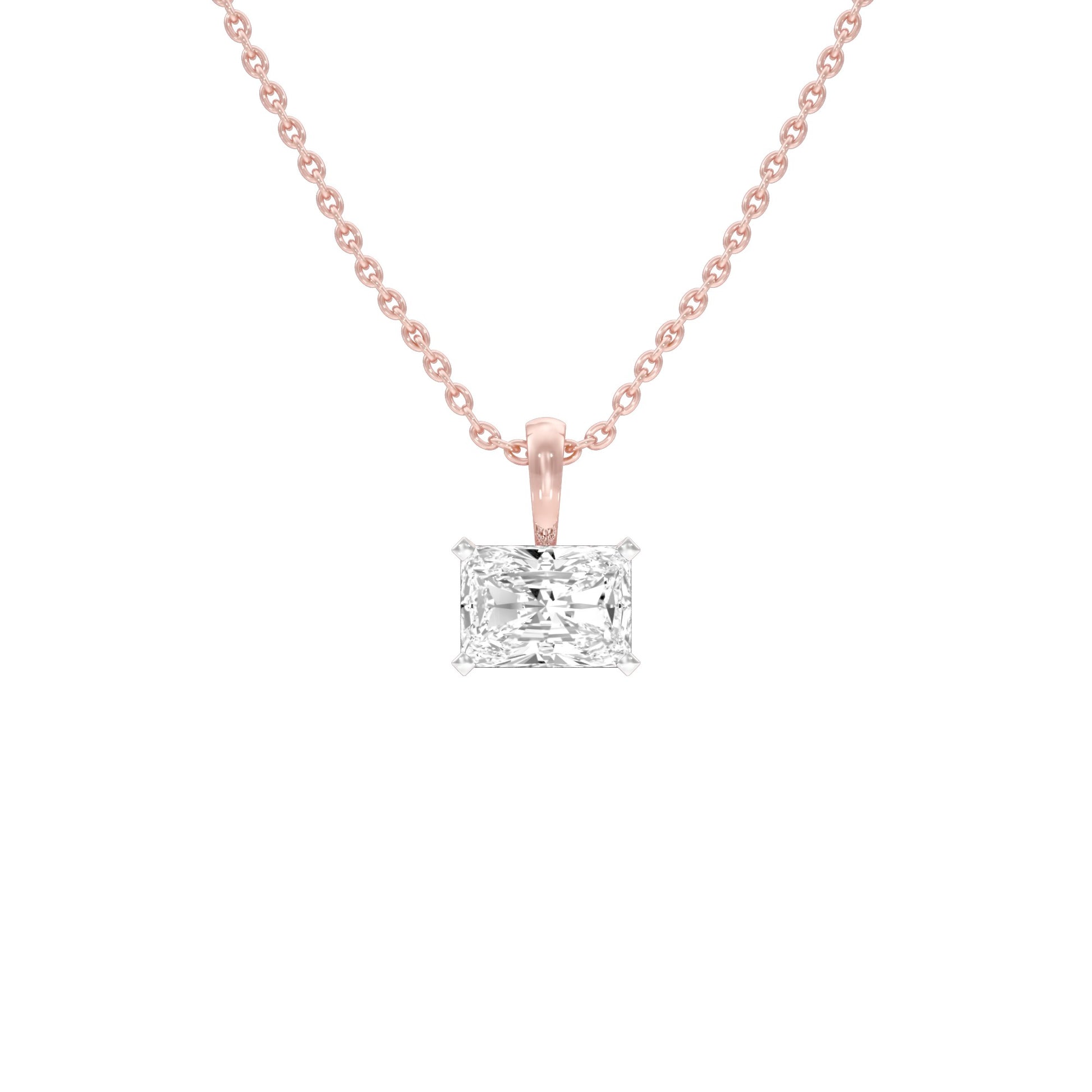 Box Luxe Diamond Pendant 18 KT / Rose Gold
