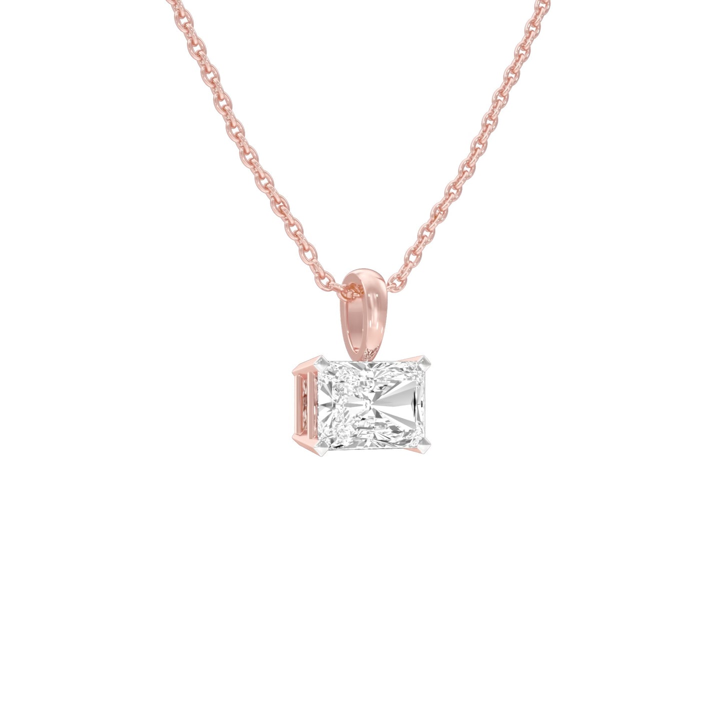 Box Luxe Diamond Pendant 18 KT / Rose Gold