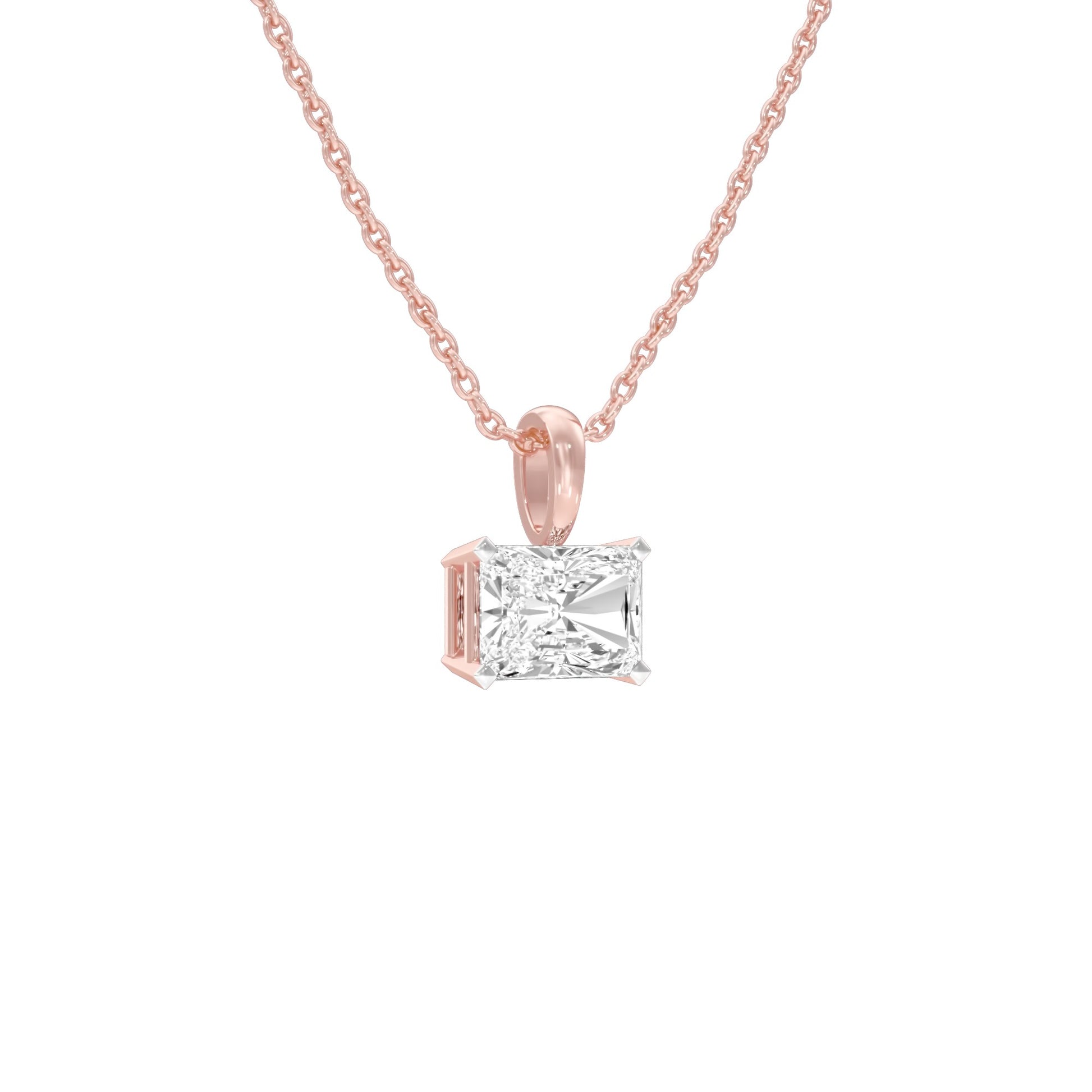 Box Luxe Diamond Pendant 18 KT / Rose Gold