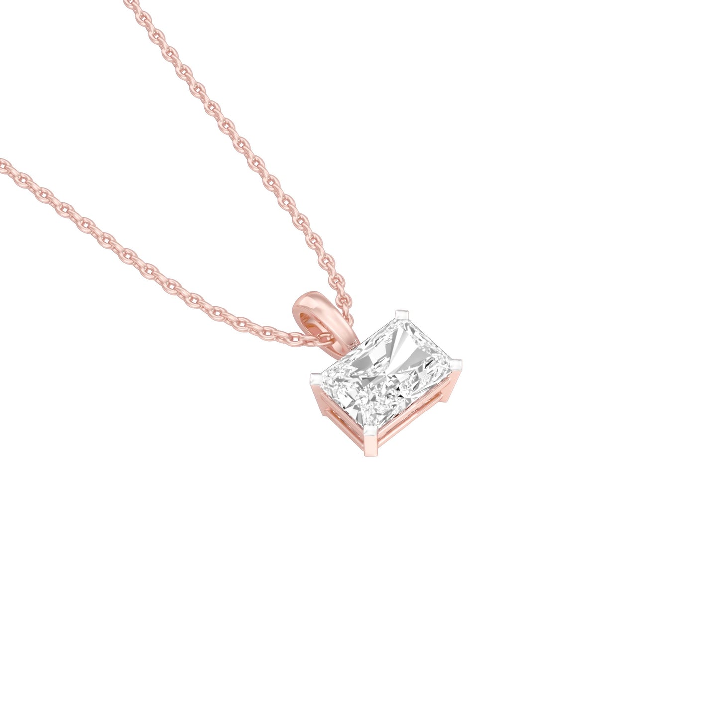 Box Luxe Diamond Pendant 18 KT / Rose Gold