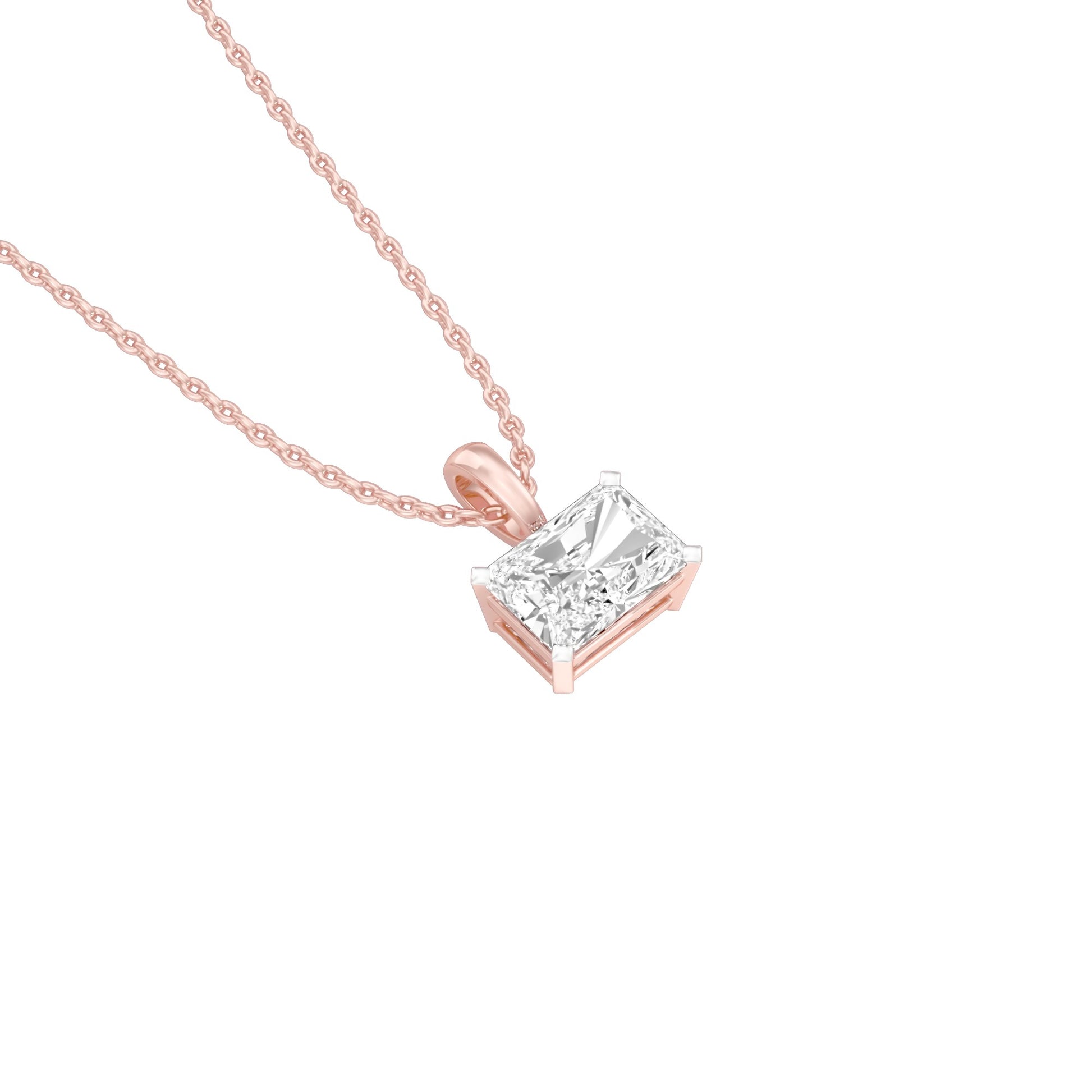 Box Luxe Diamond Pendant 18 KT / Rose Gold