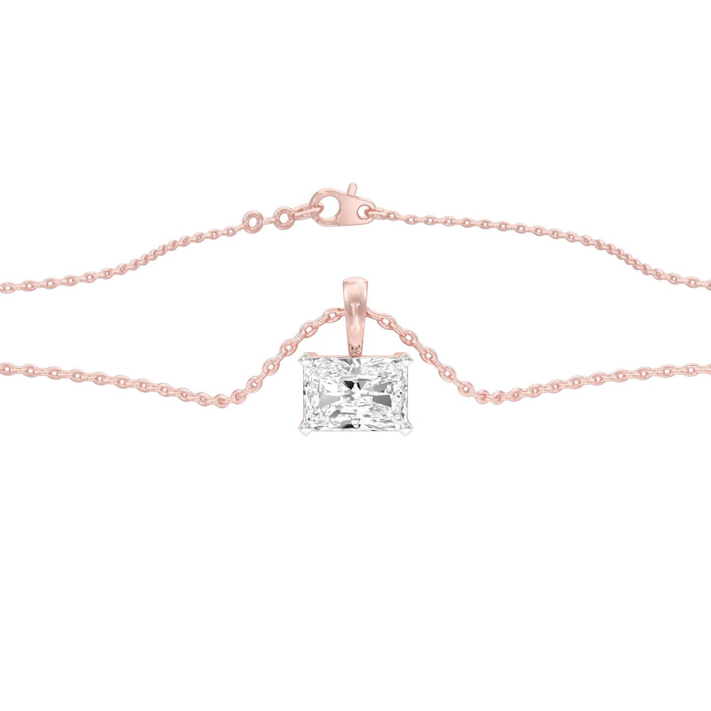 Box Luxe Diamond Pendant 18 KT / Rose Gold