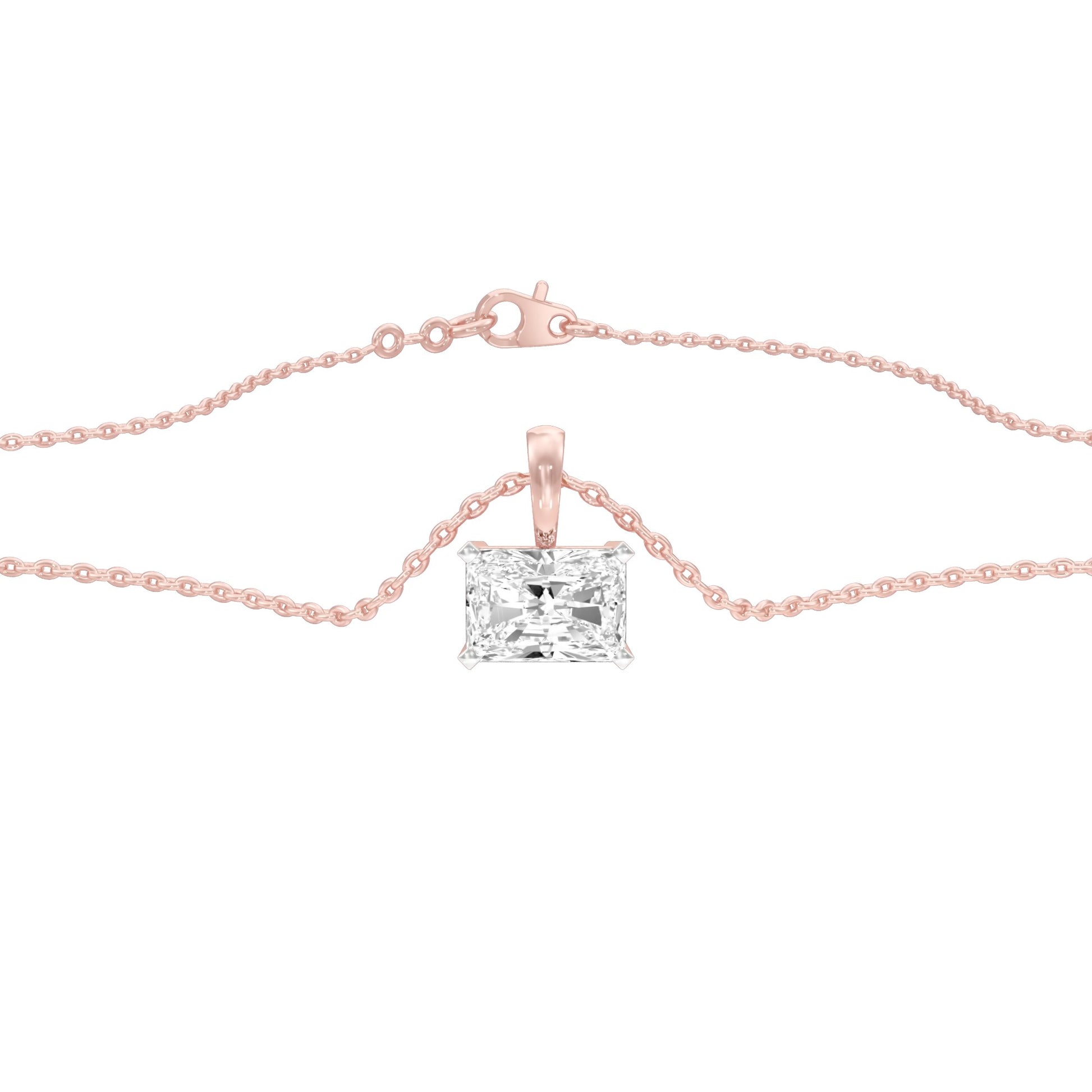 Box Luxe Diamond Pendant 18 KT / Rose Gold