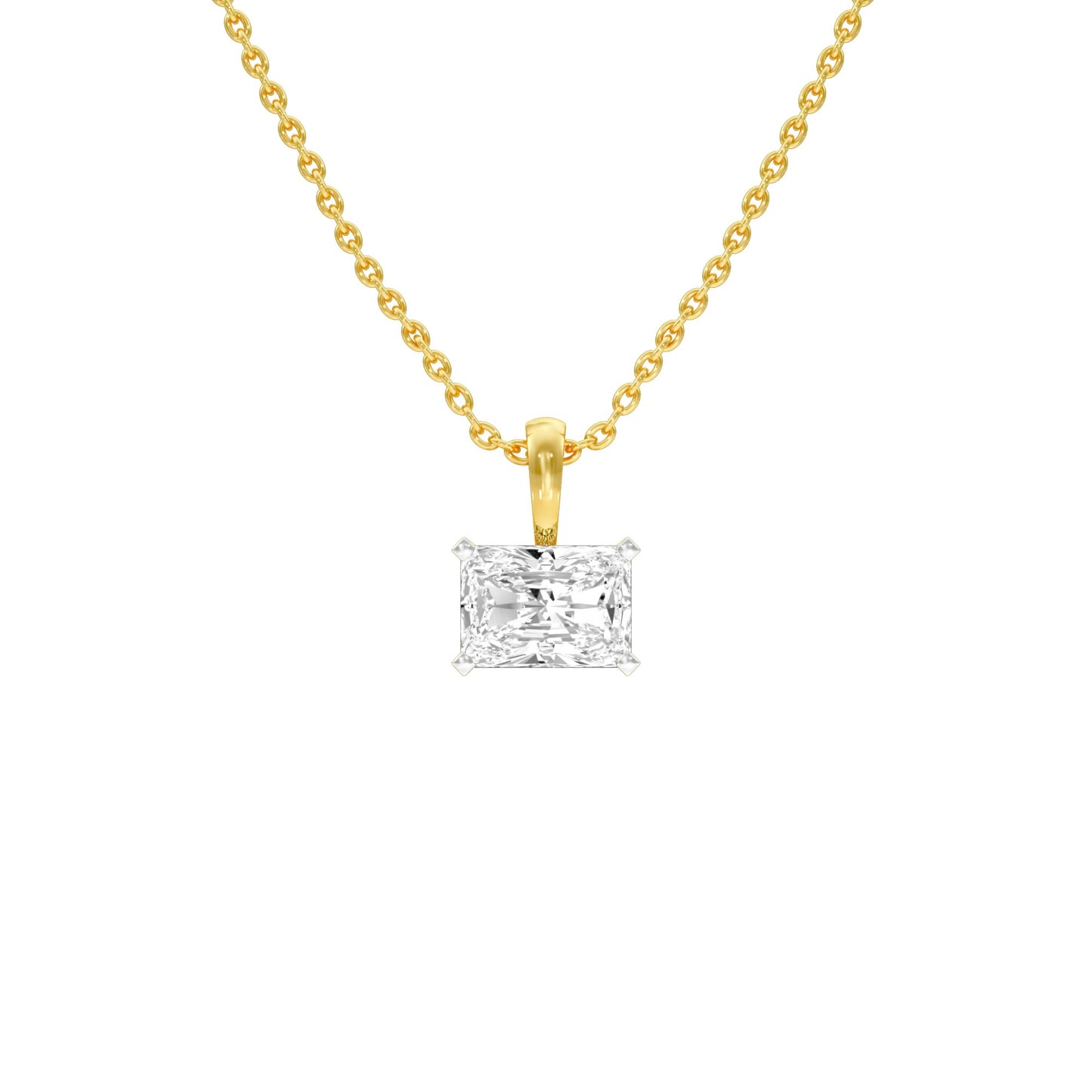 Box Luxe Diamond Pendant 18 KT / Yellow Gold