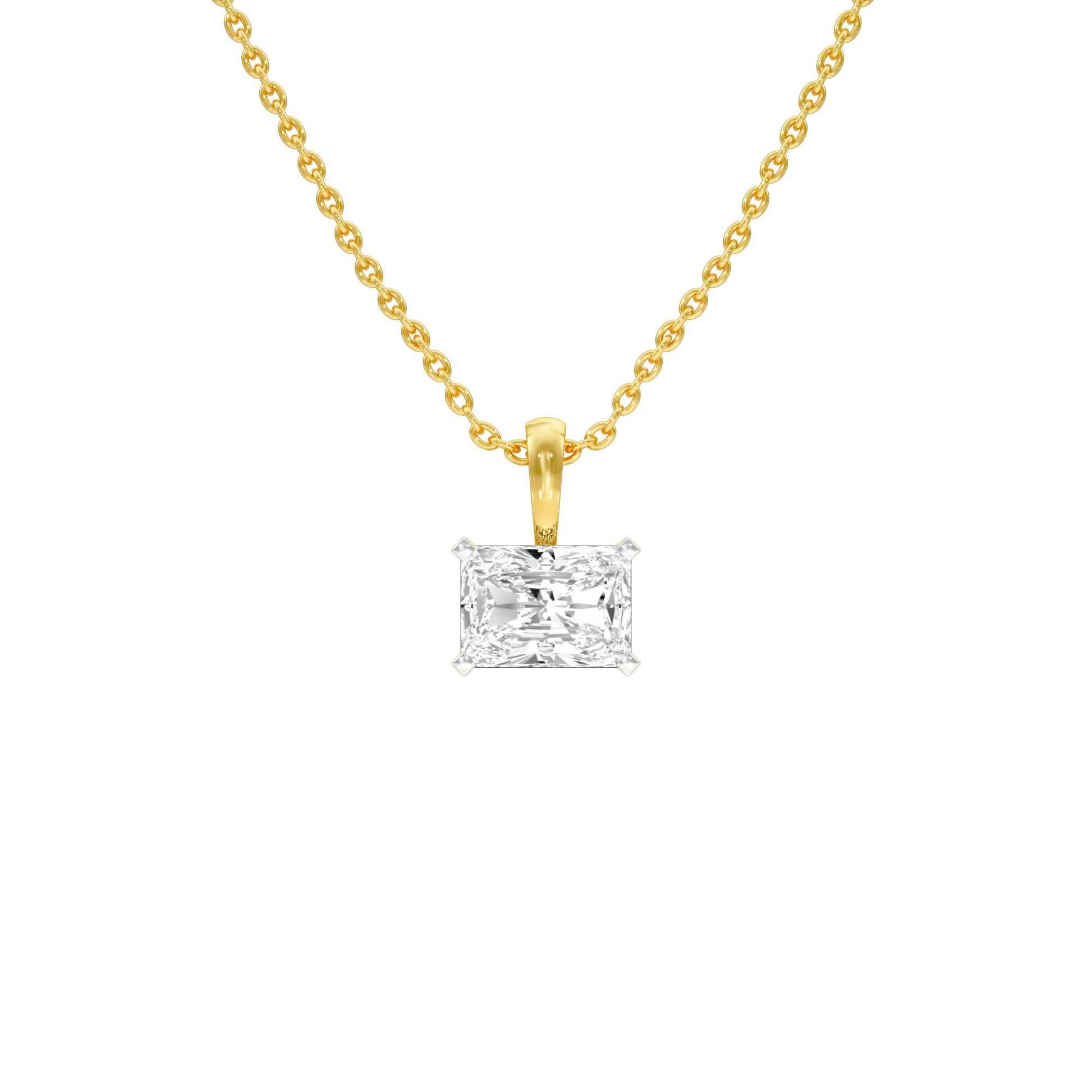 Box Luxe Diamond Pendant 18 KT / Yellow Gold