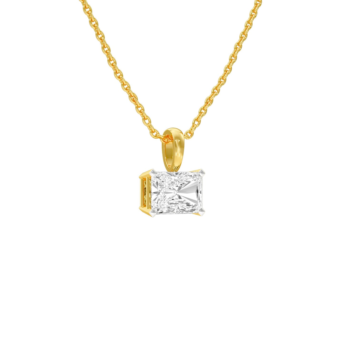 Box Luxe Diamond Pendant 18 KT / Yellow Gold