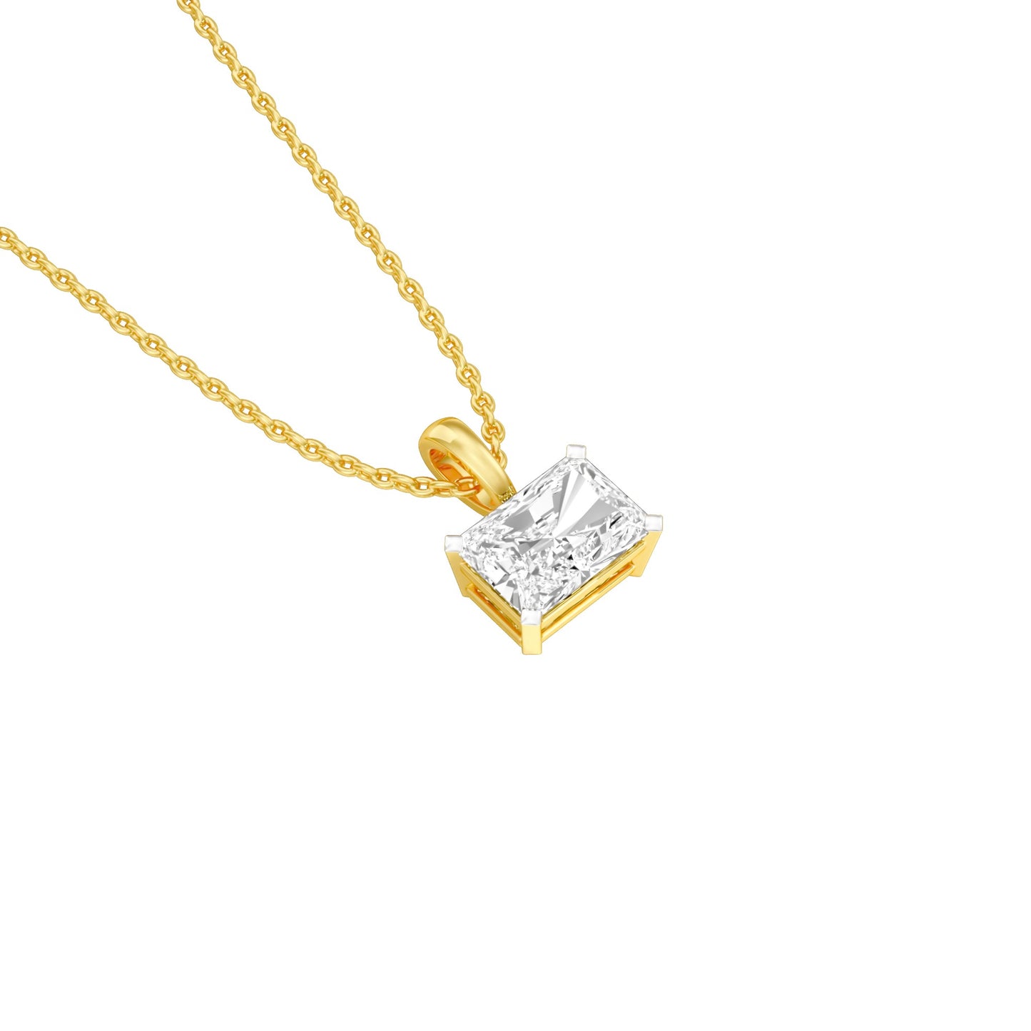 Box Luxe Diamond Pendant 18 KT / Yellow Gold