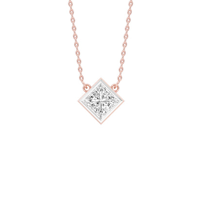 Glow Grid Diamond Pendant 18 KT / Rose Gold