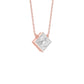 Glow Grid Diamond Pendant 18 KT / Rose Gold