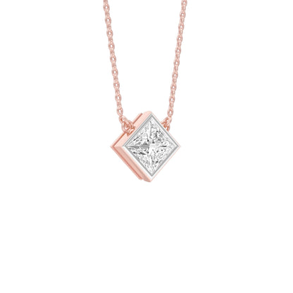 Glow Grid Diamond Pendant 18 KT / Rose Gold
