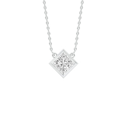 Glow Grid Diamond Pendant 18 KT / White Gold